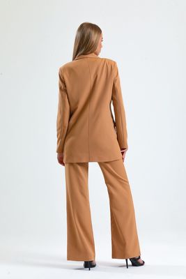  Sense Camel Kadın Takım Elbise Ceket Ve Pantolon | TK34239