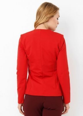  Kırmızı İc Astari Dantel Ceket | Ckt17927